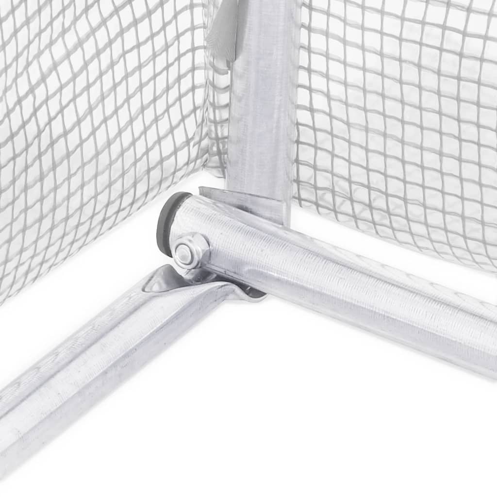 Serra con Telaio in Acciaio Bianco 80 m² 20x4x2 m