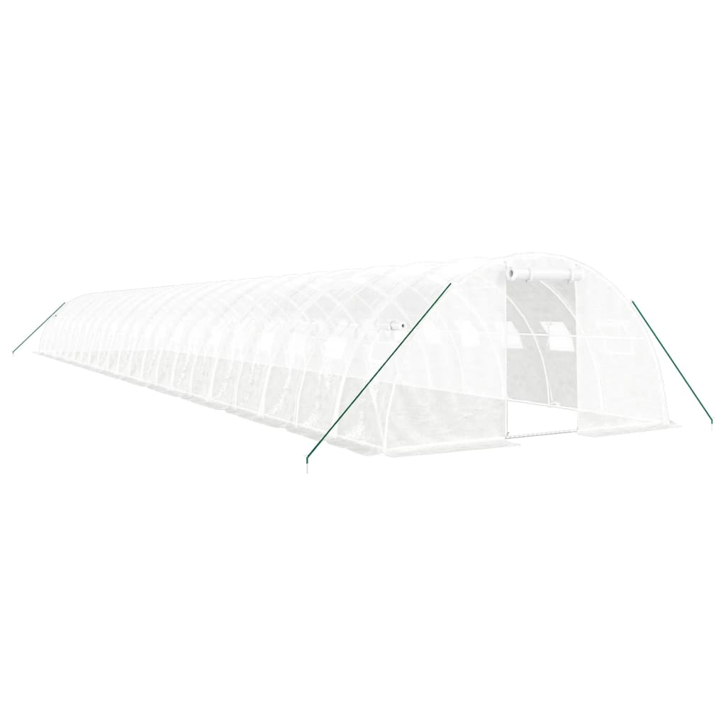 Serra con Telaio in Acciaio Bianco 88 m² 22x4x2 m