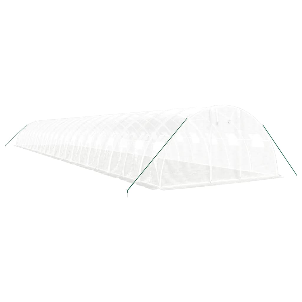 Serra con Telaio in Acciaio Bianco 88 m² 22x4x2 m