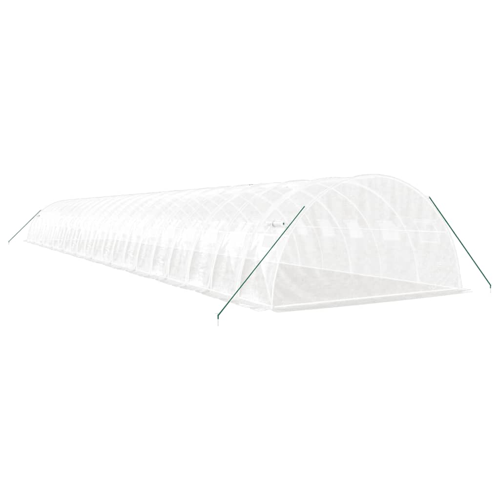 Serra con Telaio in Acciaio Bianco 88 m² 22x4x2 m