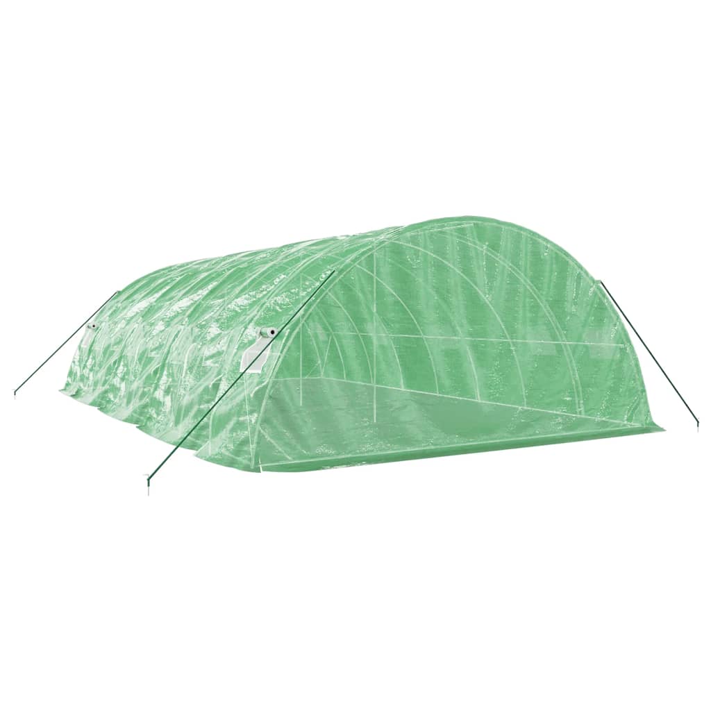 Serra con Telaio in Acciaio Verde 40 m² 8x5x2,3 m