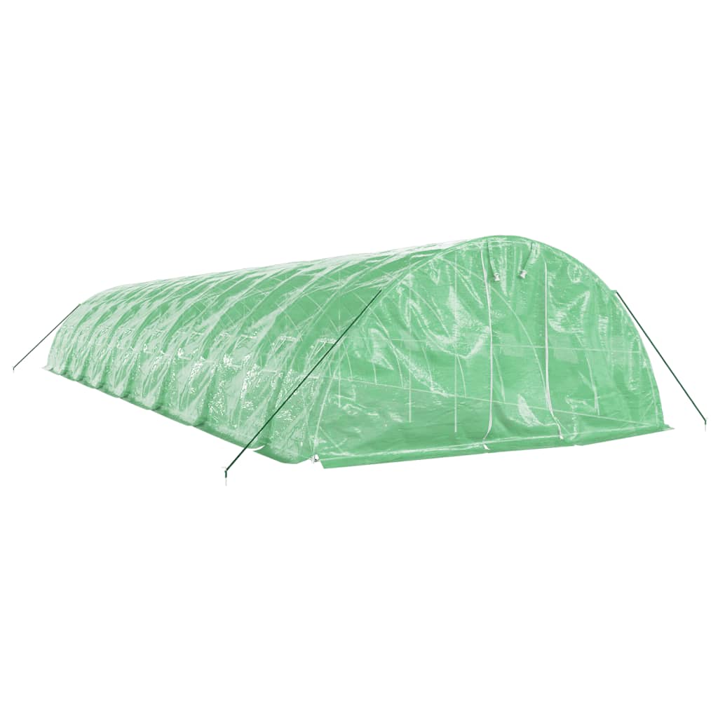 Serra con Telaio in Acciaio Verde 80 m² 16x5x2,3 m
