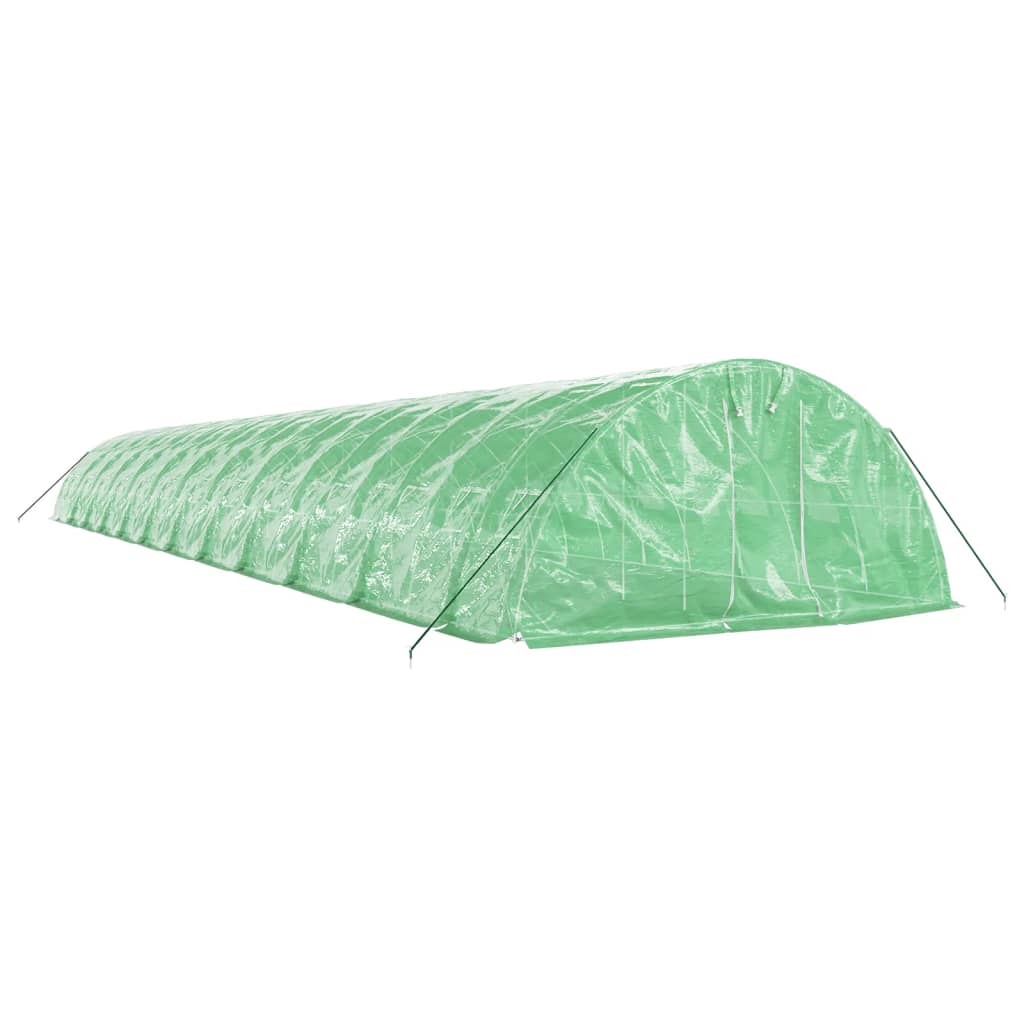Serra con Telaio in Acciaio Verde 120 m² 24x5x2,3 m