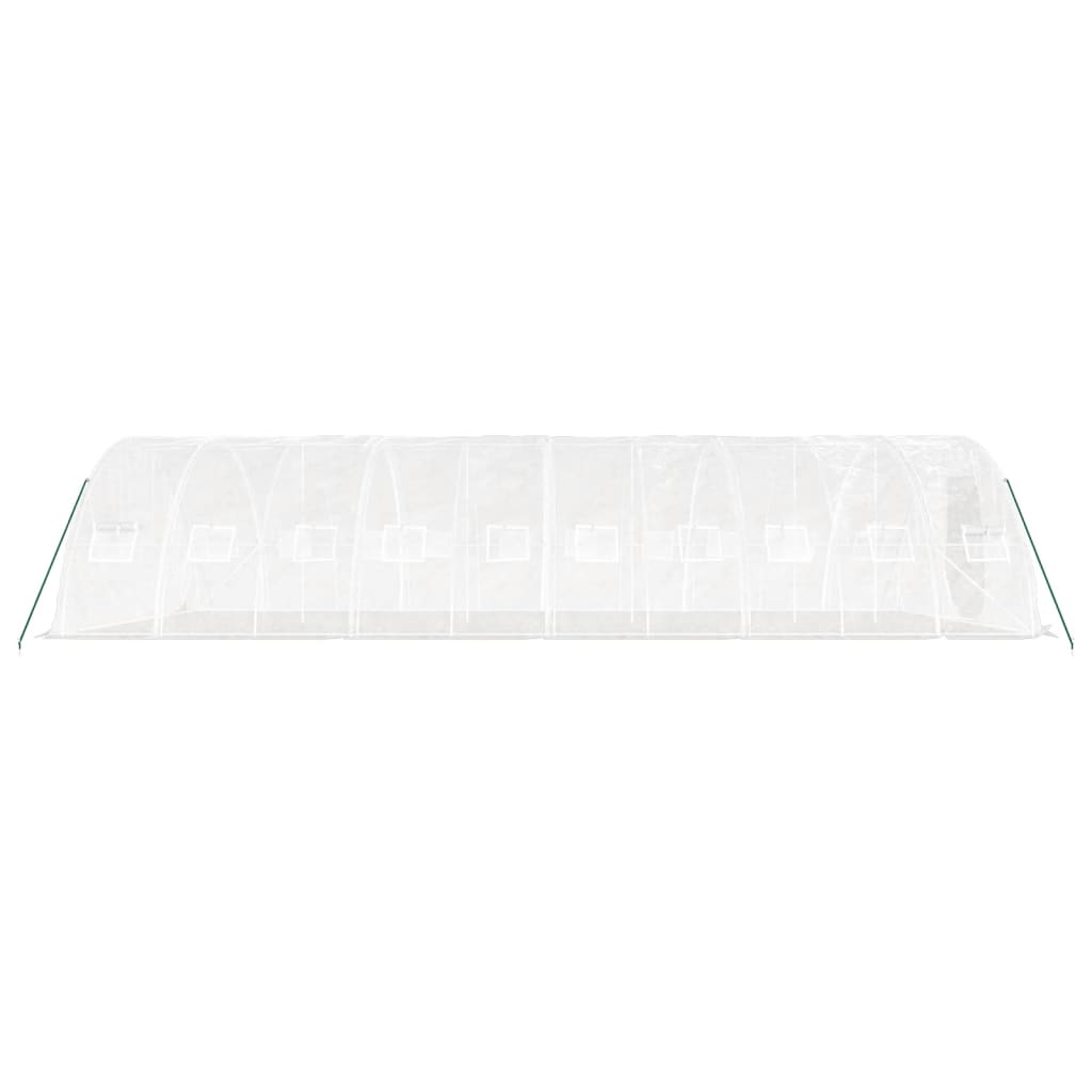 Serra con Telaio in Acciaio Bianco 50 m² 10x5x2,3 m