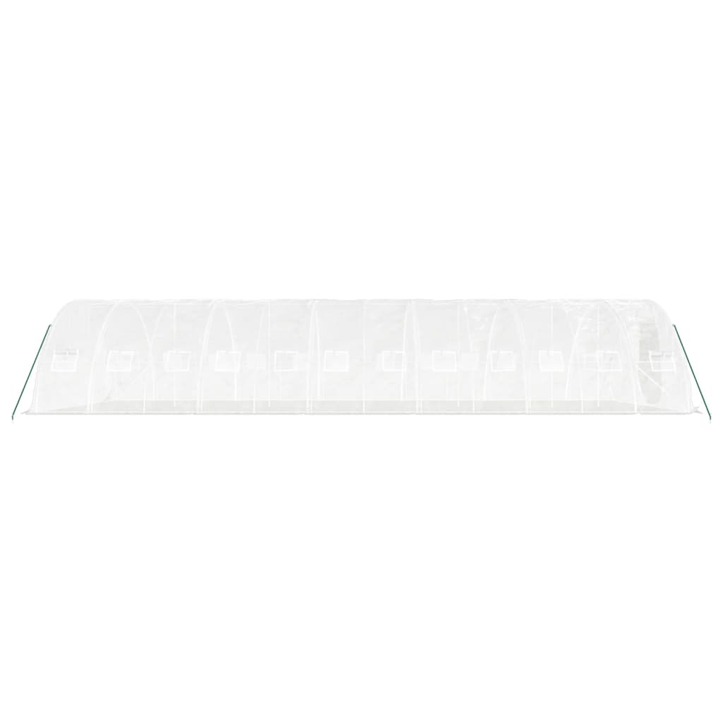Serra con Telaio in Acciaio Bianco 60 m² 12x5x2,3 m