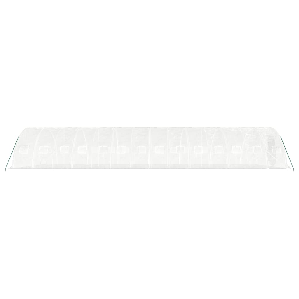 Serra con Telaio in Acciaio Bianco 70 m² 14x5x2,3 m