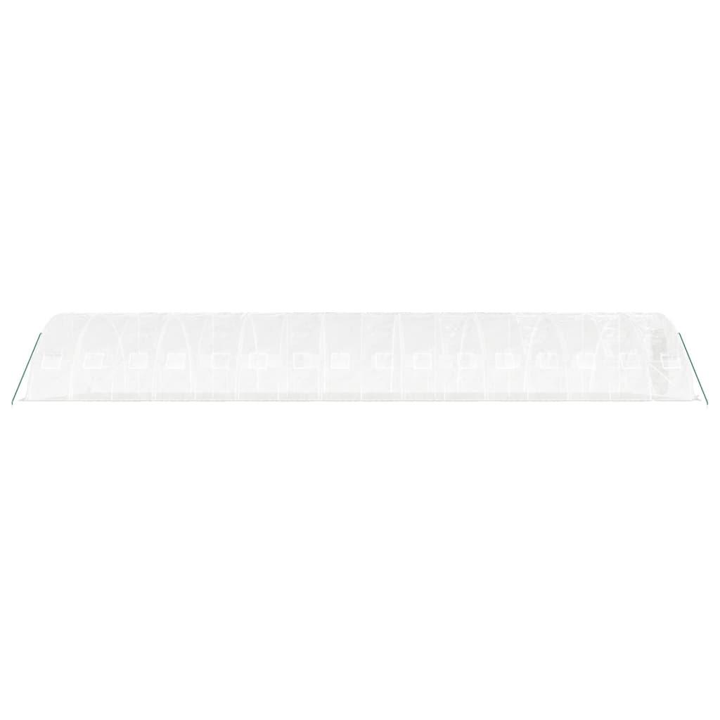 Serra con Telaio in Acciaio Bianco 80 m² 16x5x2,3 m