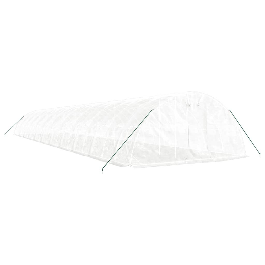 Serra con Telaio in Acciaio Bianco 110 m² 22x5x2,3 m