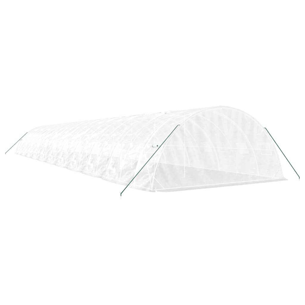 Serra con Telaio in Acciaio Bianco 110 m² 22x5x2,3 m