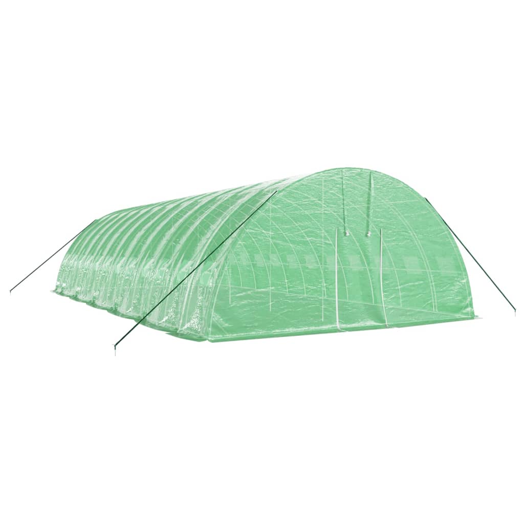 Serra con Telaio in Acciaio Verde 72 m² 12x6x2,85 m