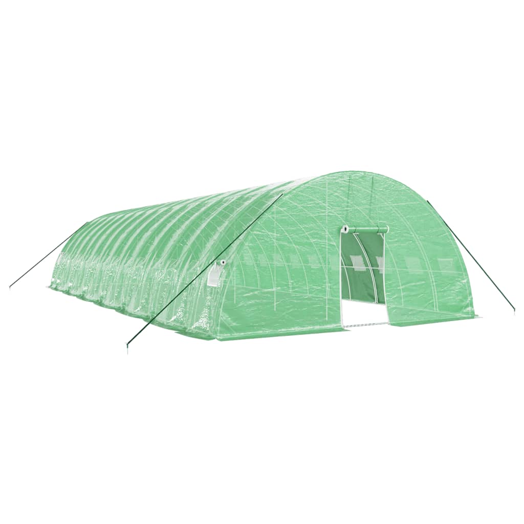 Serra con Telaio in Acciaio Verde 84 m² 14x6x2,85 m