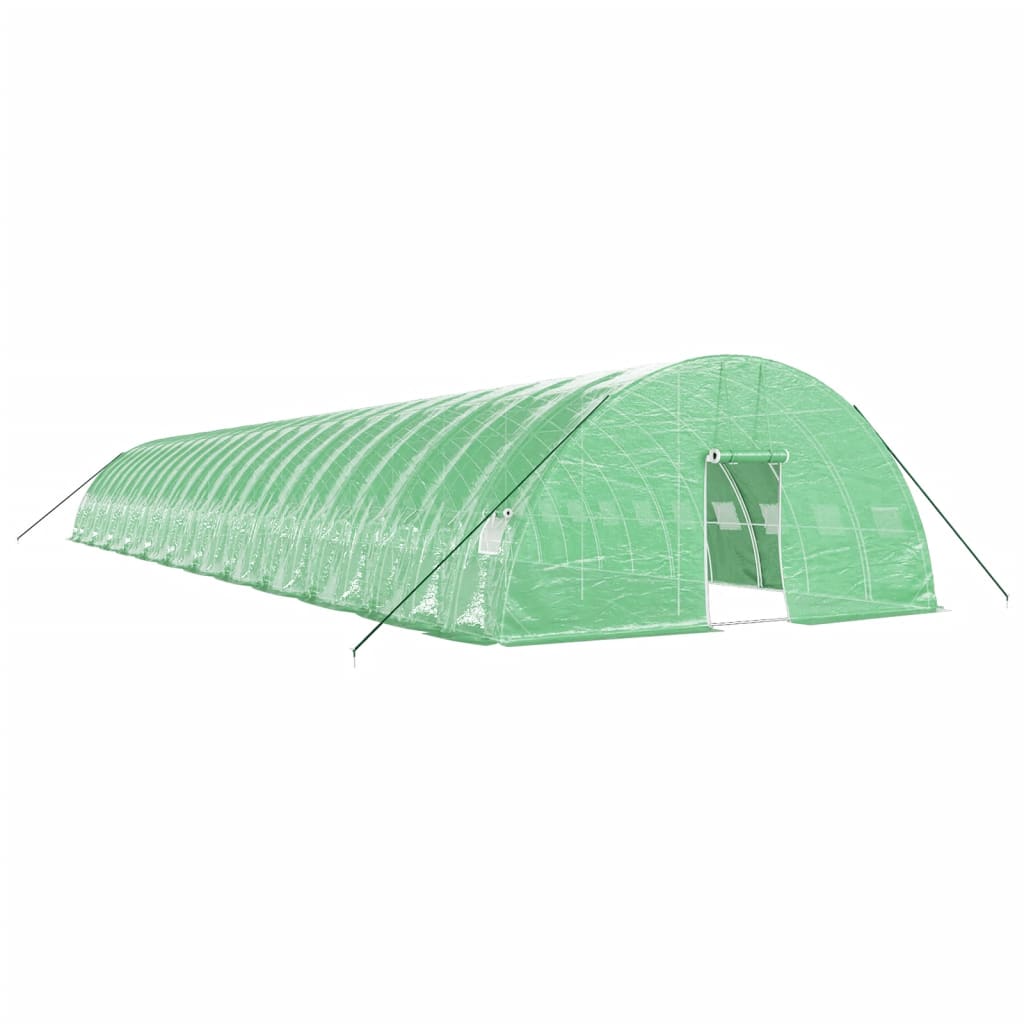 Serra con Telaio in Acciaio Verde 144 m² 24x6x2,85 m