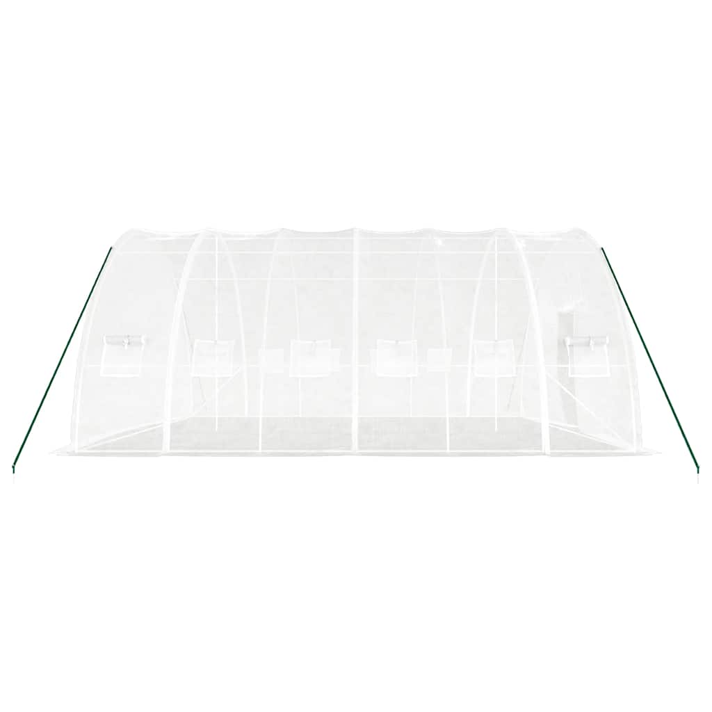 Serra con Telaio in Acciaio Bianco 36 m² 6x6x2,85 m