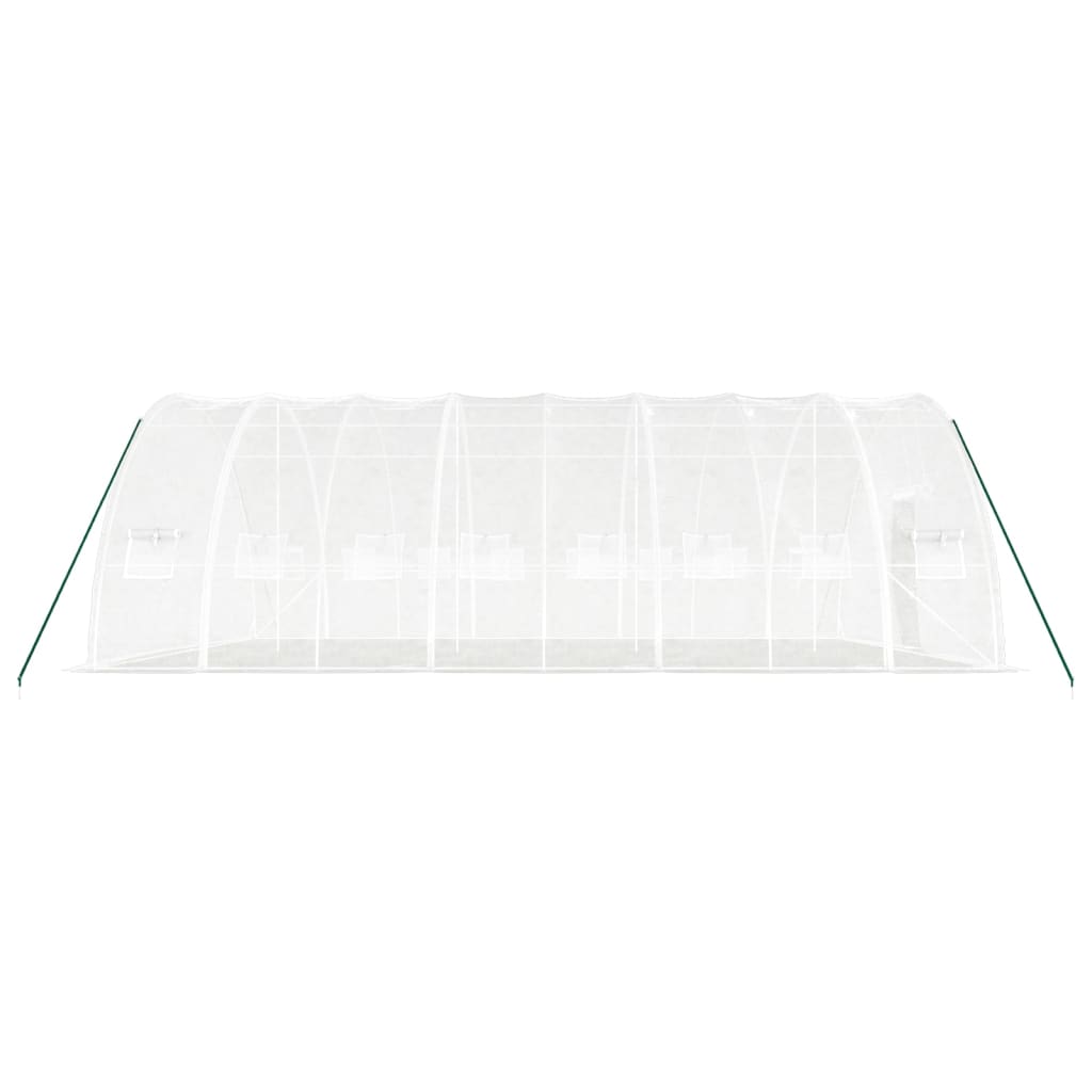 Serra con Telaio in Acciaio Bianco 48 m² 8x6x2,85 m