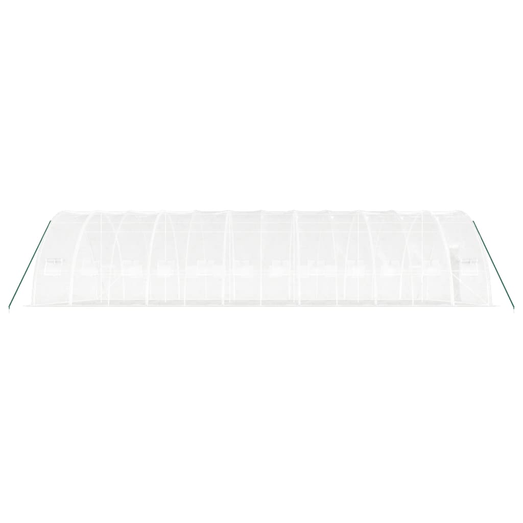 Serra con Telaio in Acciaio Bianco 72 m² 12x6x2,85 m