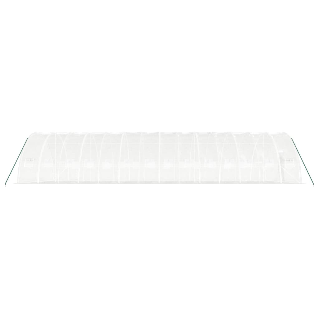 Serra con Telaio in Acciaio Bianco 84 m² 14x6x2,85 m
