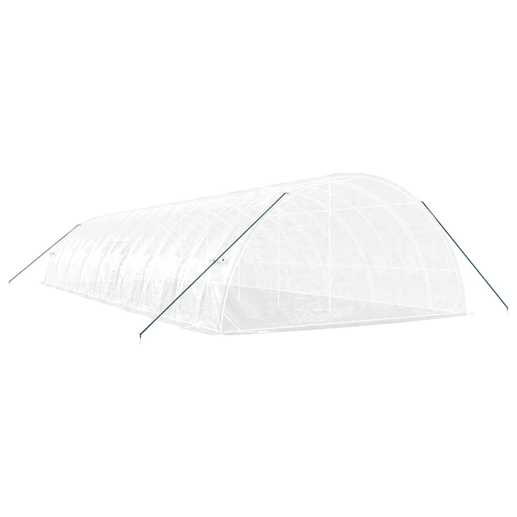 Serra con Telaio in Acciaio Bianco 96 m² 16x6x2,85 m