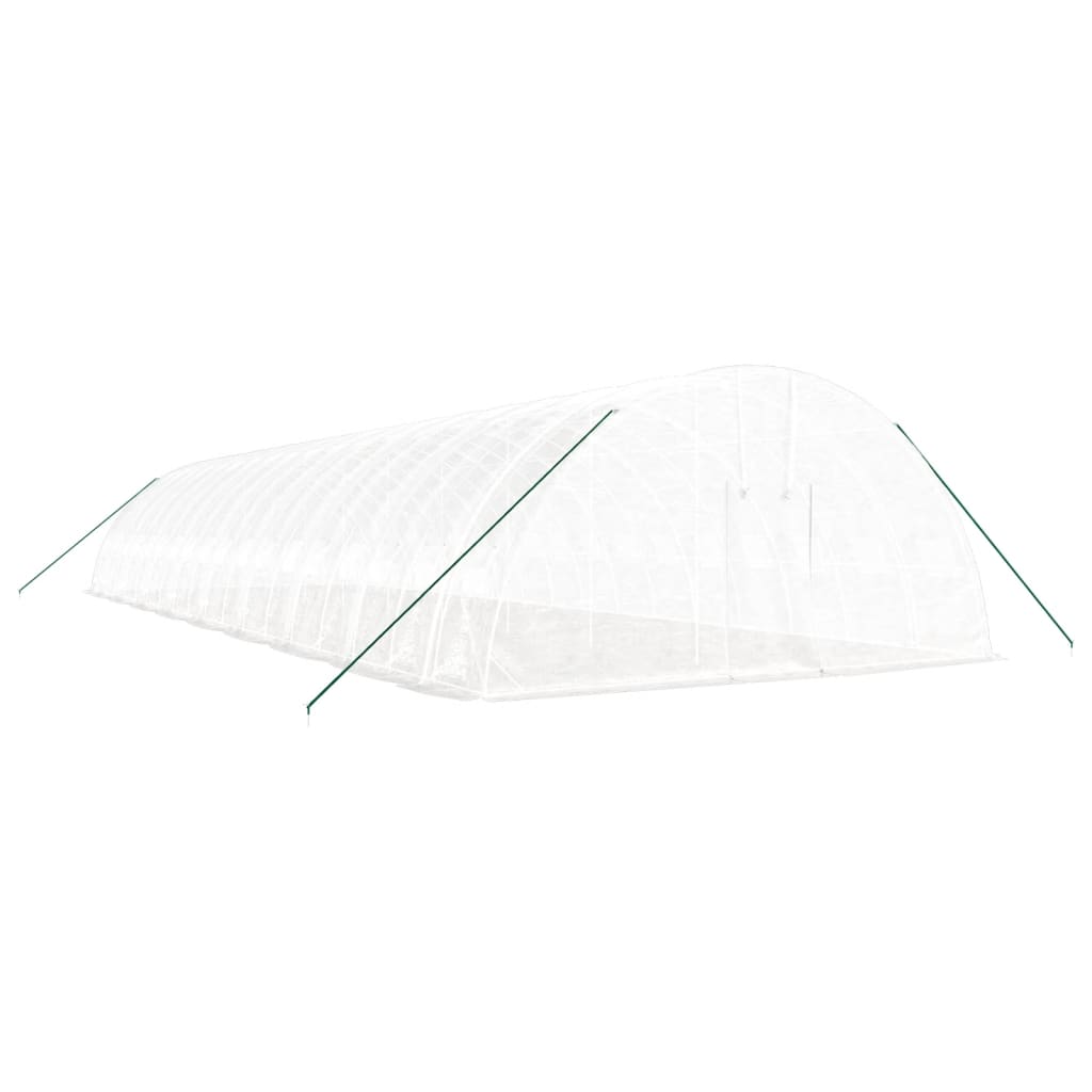 Serra con Telaio in Acciaio Bianco 108 m² 18x6x2,85 m