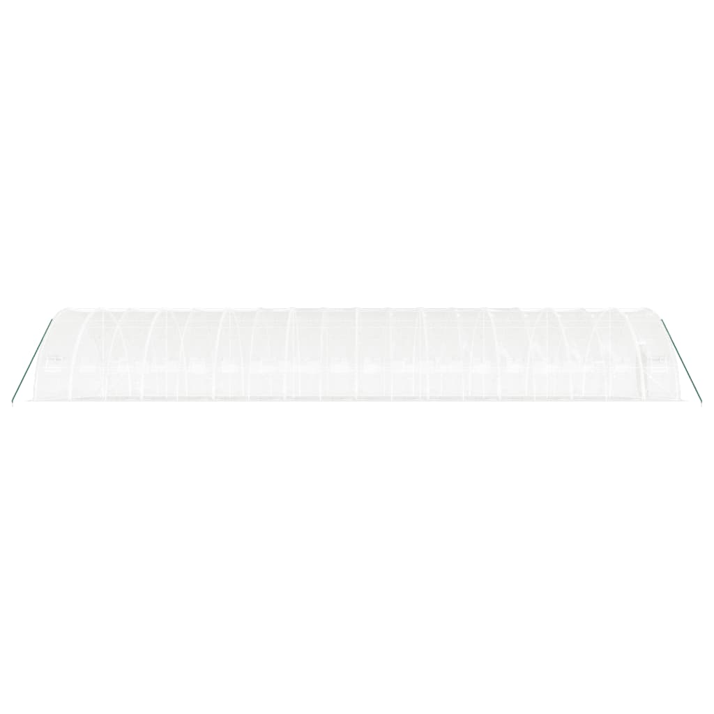 Serra con Telaio in Acciaio Bianco 108 m² 18x6x2,85 m
