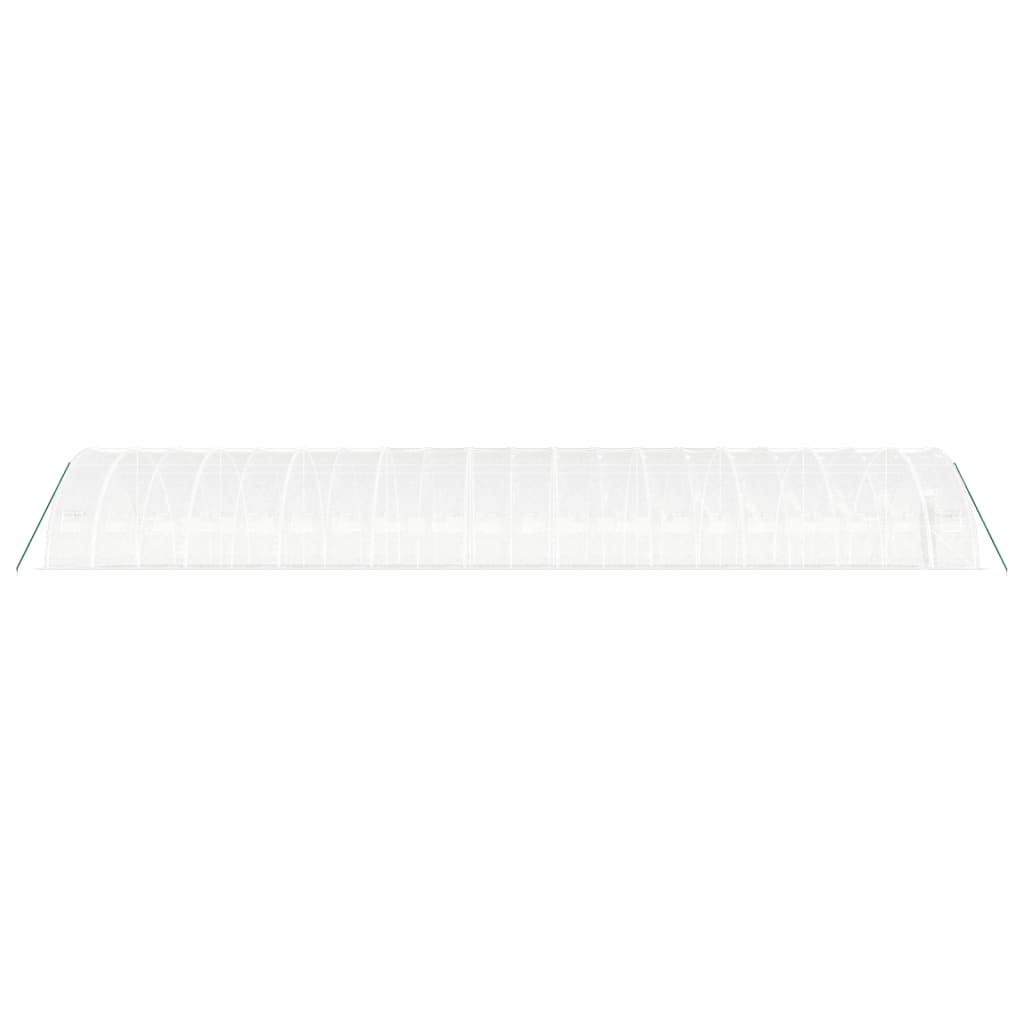 Serra con Telaio in Acciaio Bianco 120 m² 20x6x2,85 m