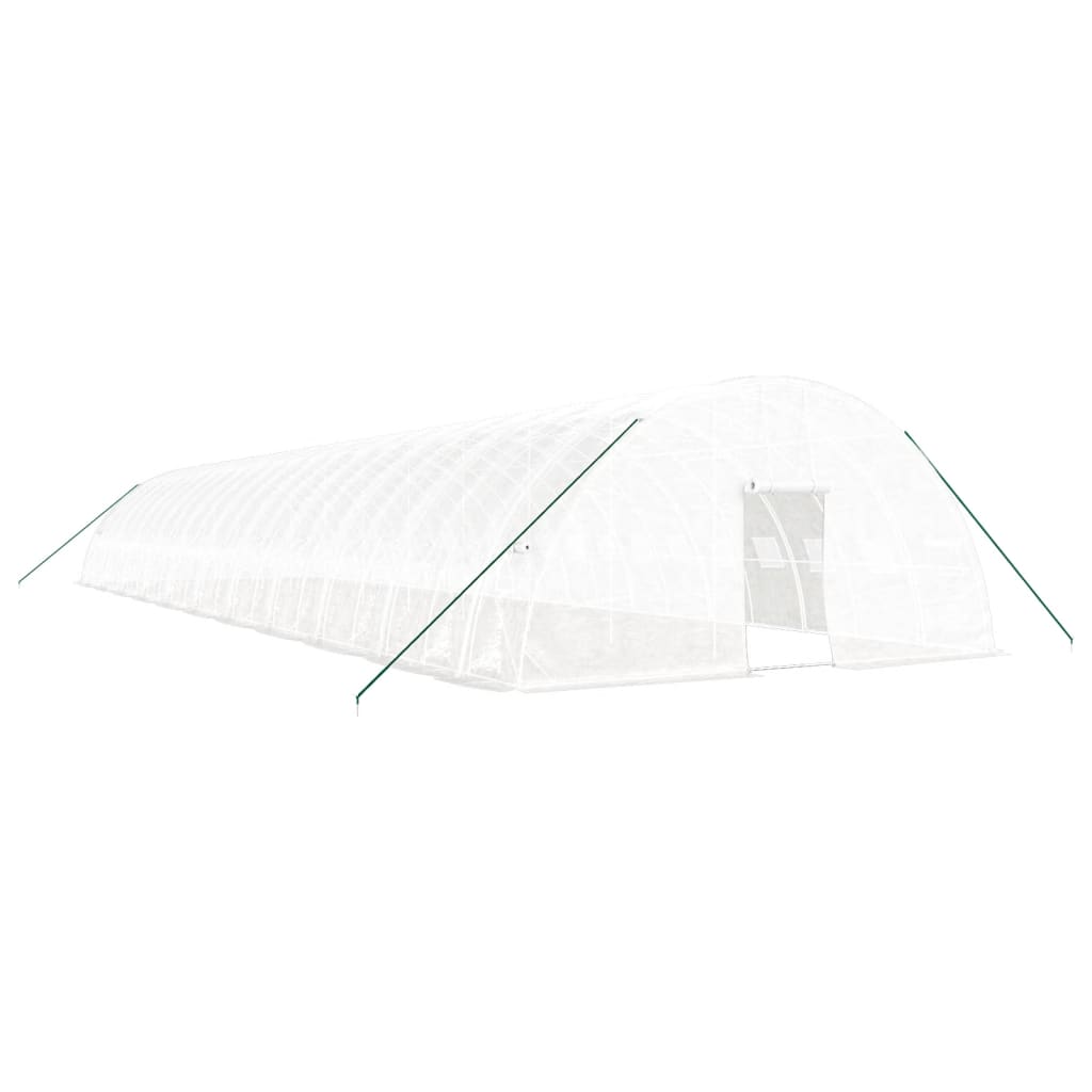 Serra con Telaio in Acciaio Bianco 132 m² 22x6x2,85 m