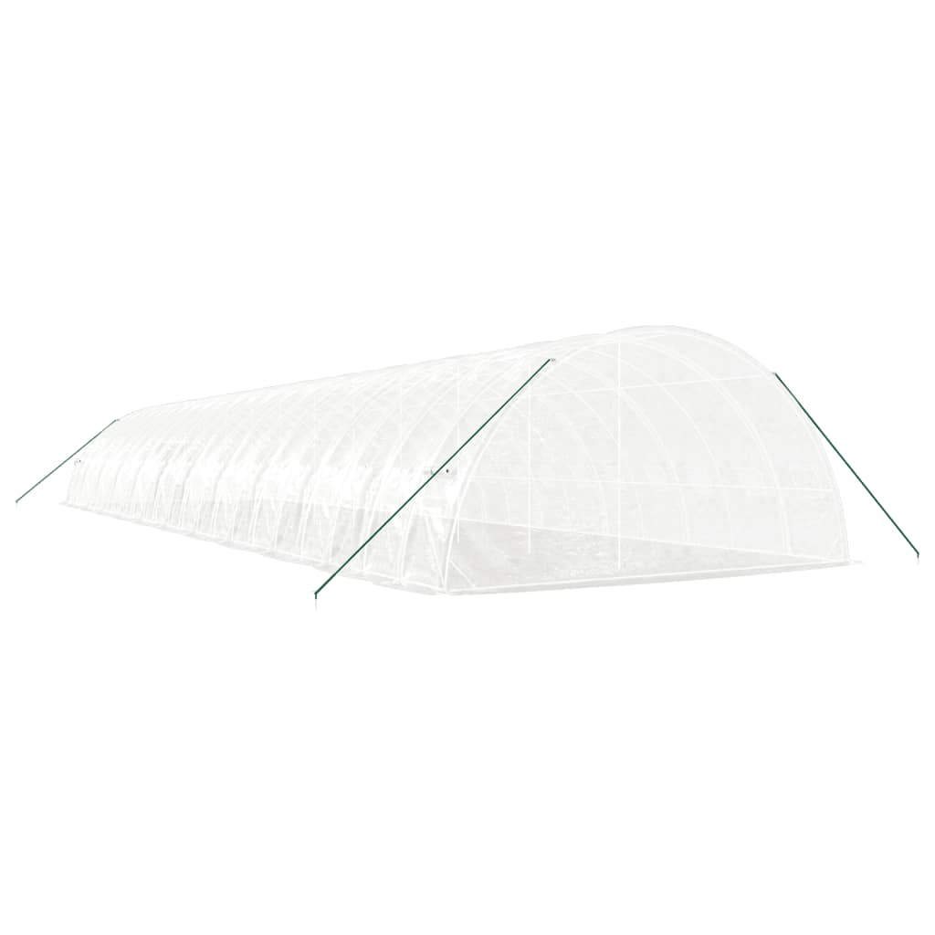 Serra con Telaio in Acciaio Bianco 132 m² 22x6x2,85 m