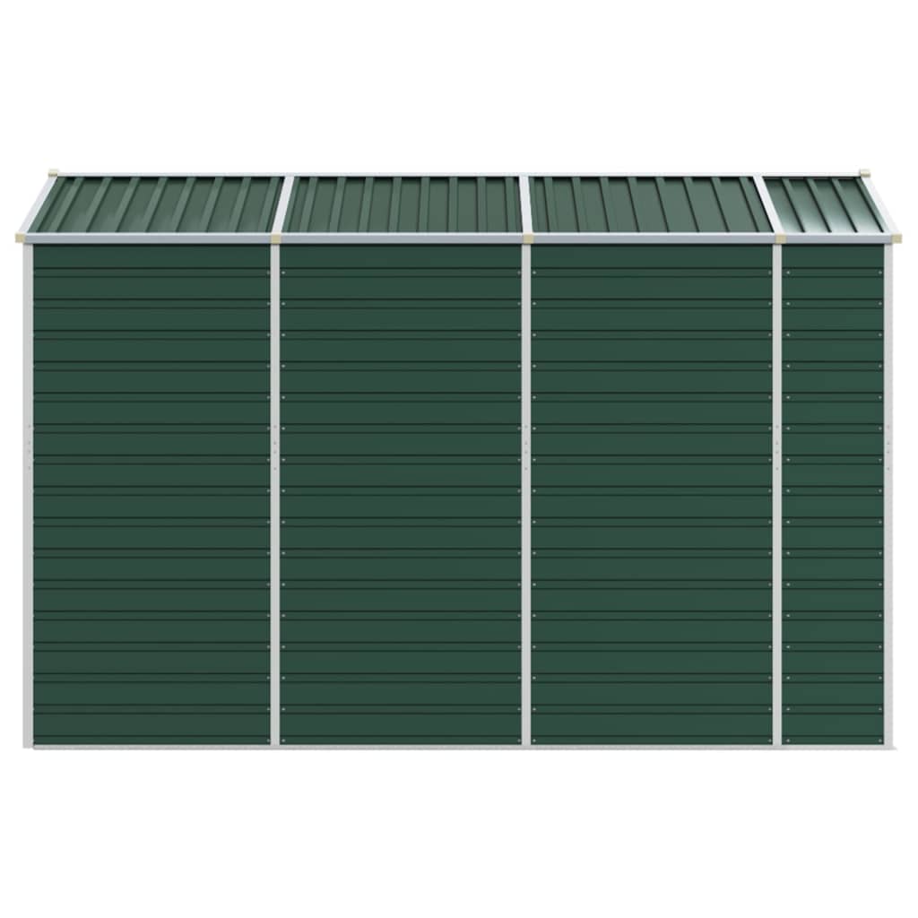Casetta da giardino verde 191x300x198 cm in acciaio zincato
