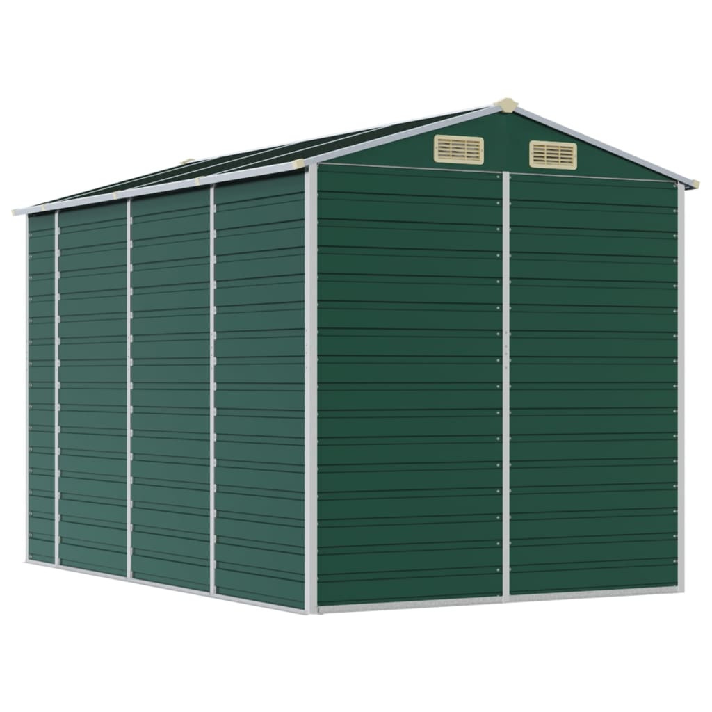 Casetta da giardino verde 191x300x198 cm in acciaio zincato