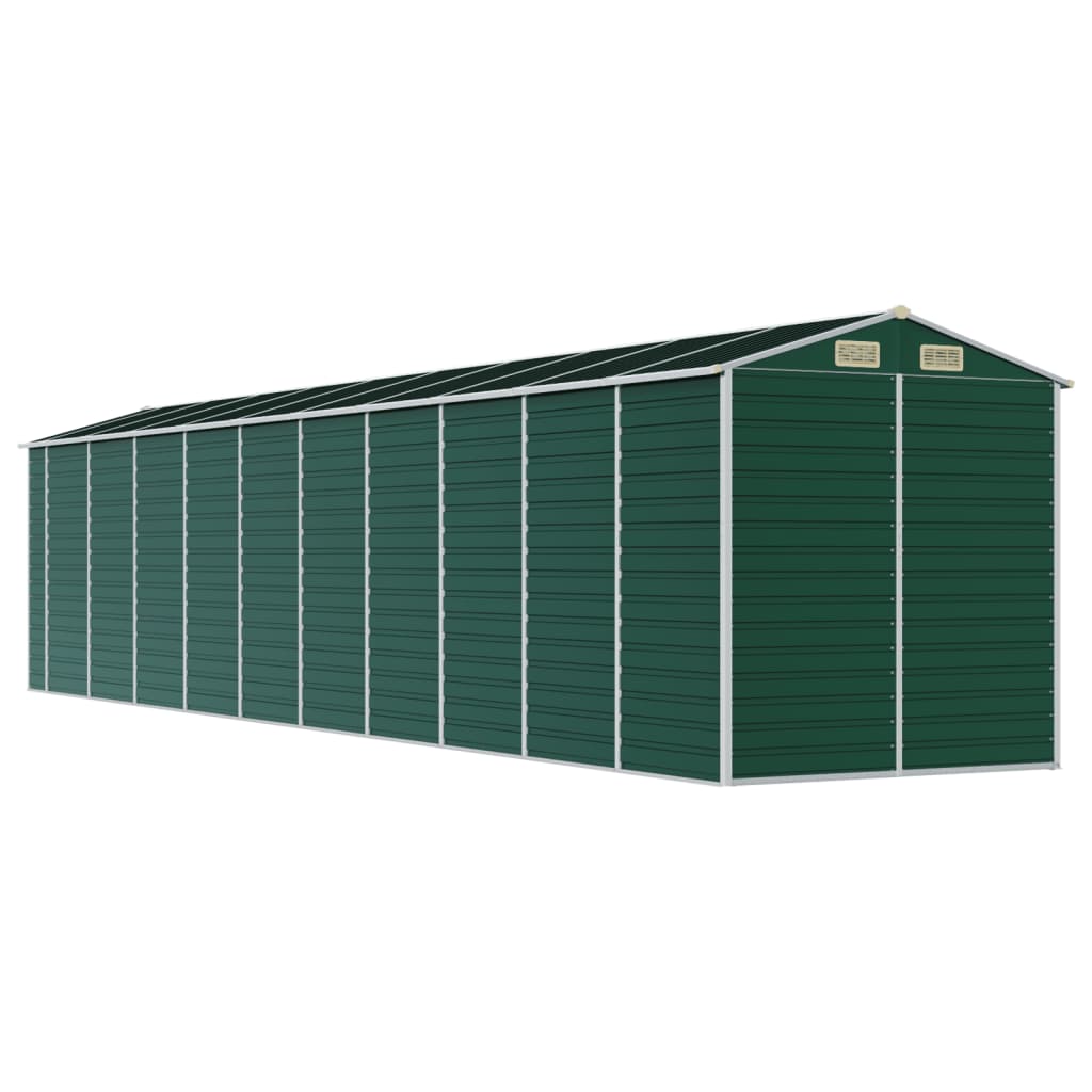 Capanno da Giardino Verde 191x895x198 cm in Acciaio Zincato