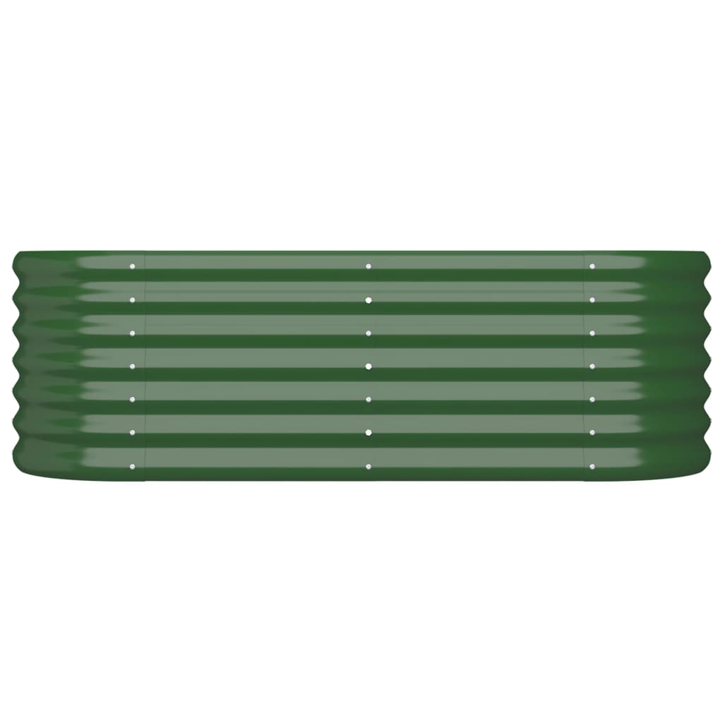 Letto Giardino Acciaio Zincato 114x40x36 cm Verde