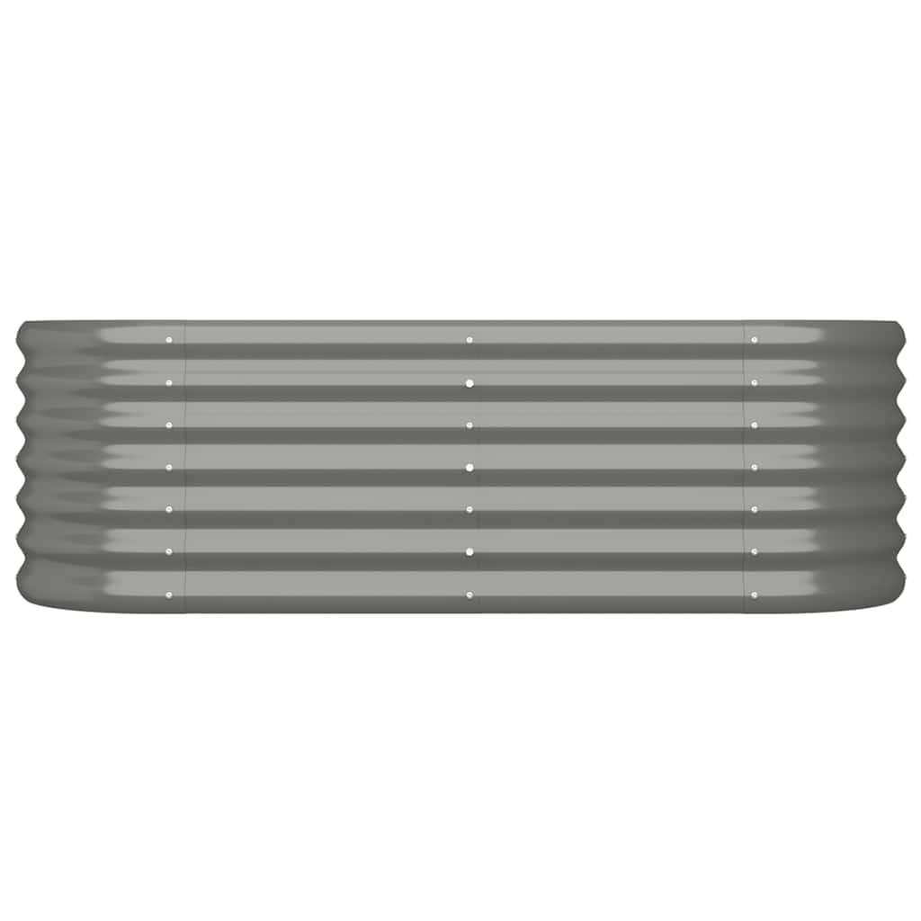 Letto Giardino Acciaio Zincato 114x40x36 cm Grigio