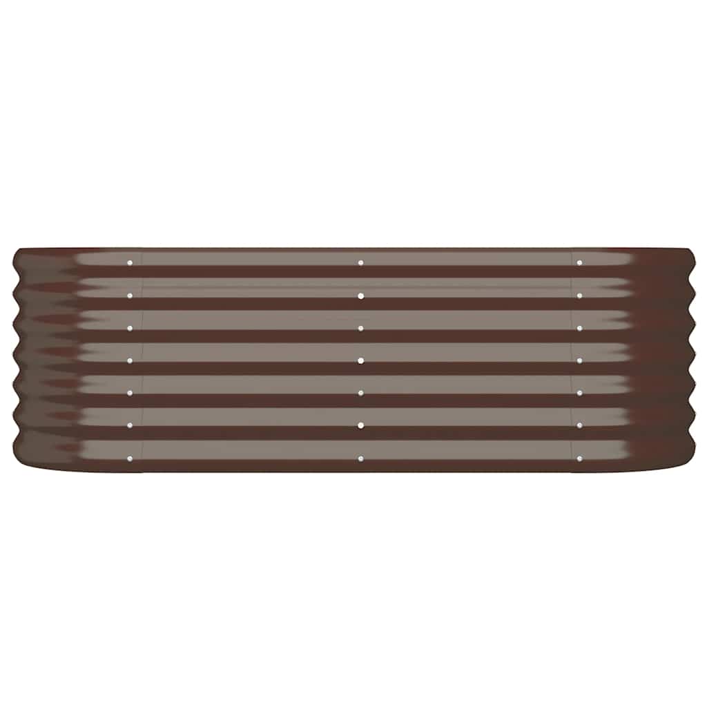 Letto Giardino Acciaio Zincato 114x40x36cm Marrone