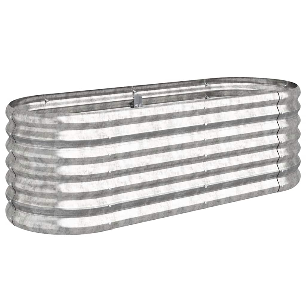 Letto Giardino Acciaio Zincato 114x40x36cm Argento