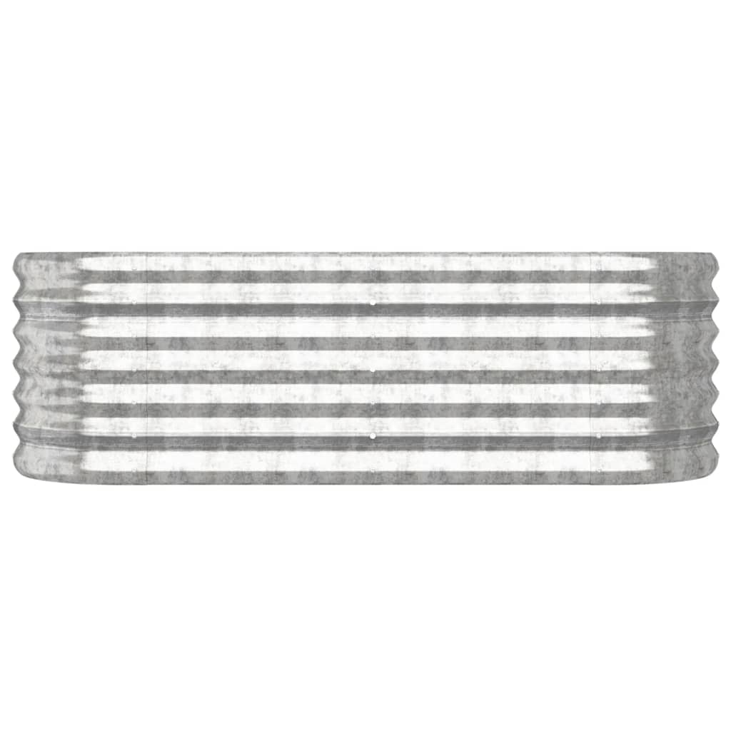 Letto Giardino Acciaio Zincato 114x40x36cm Argento