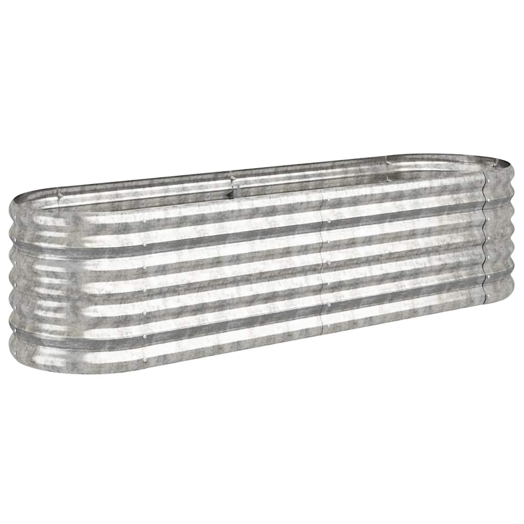 Letto Giardino Acciaio Zincato 152x40x36cm Argento