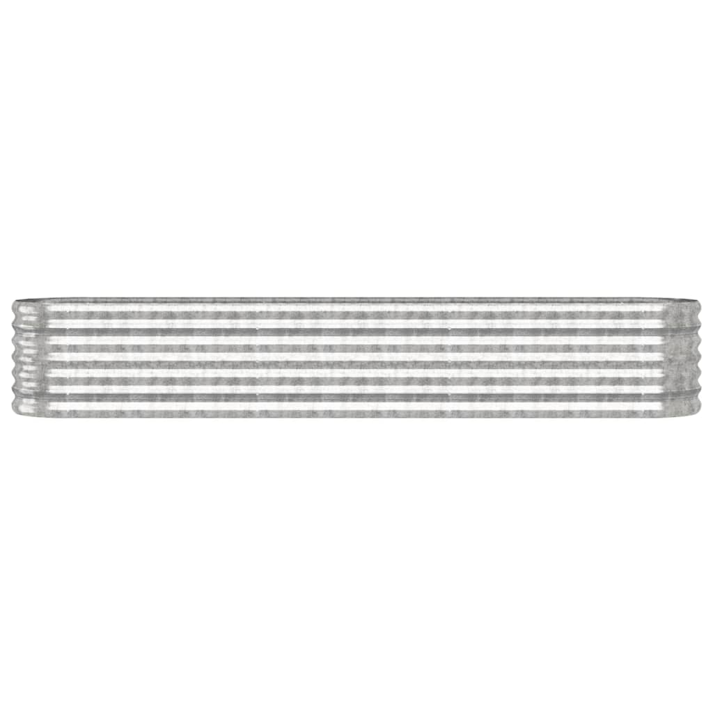 Letto Giardino Acciaio Zincato 224x40x36cm Argento