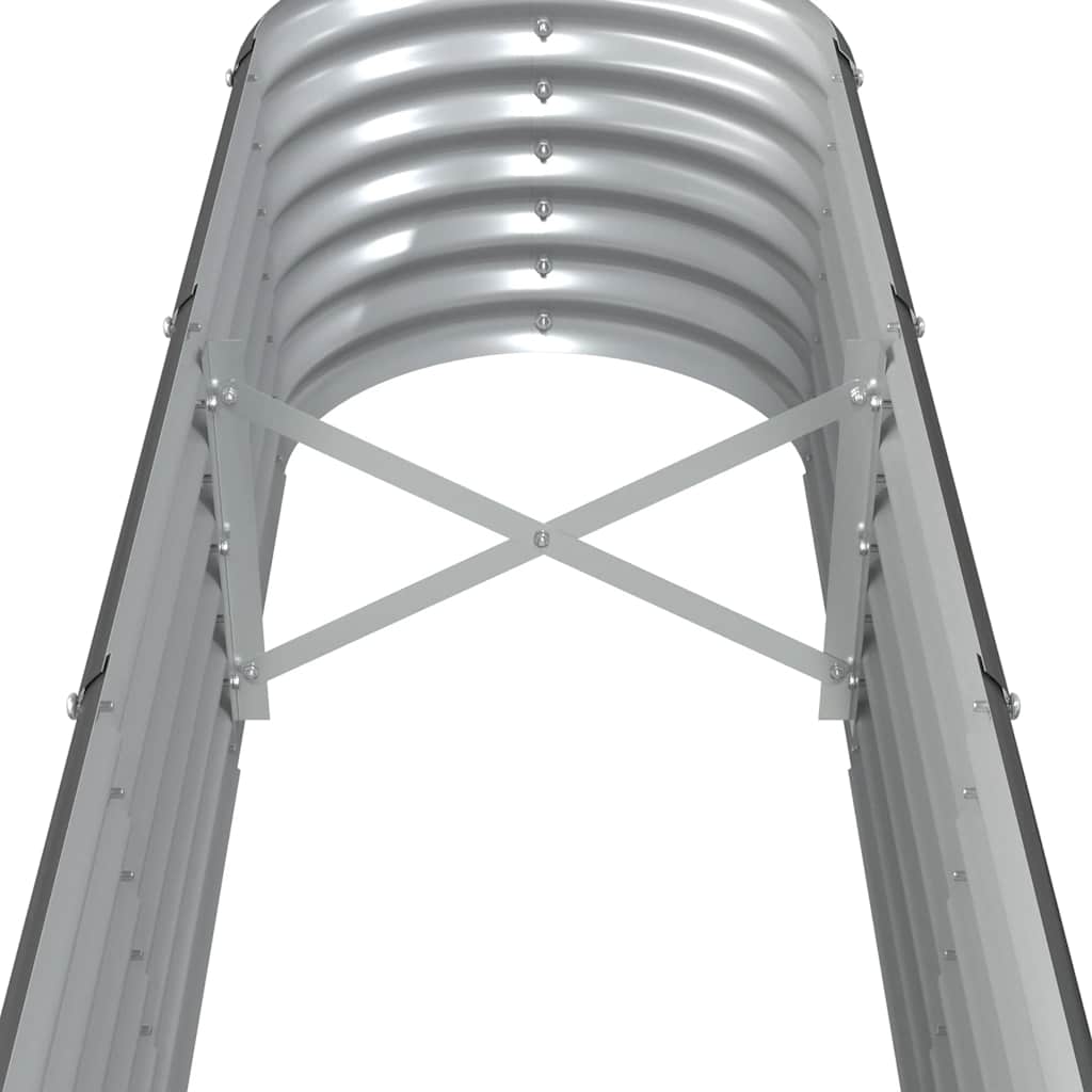 Letto da Giardino in Acciaio Zincato 332x40x36 cm Antracite