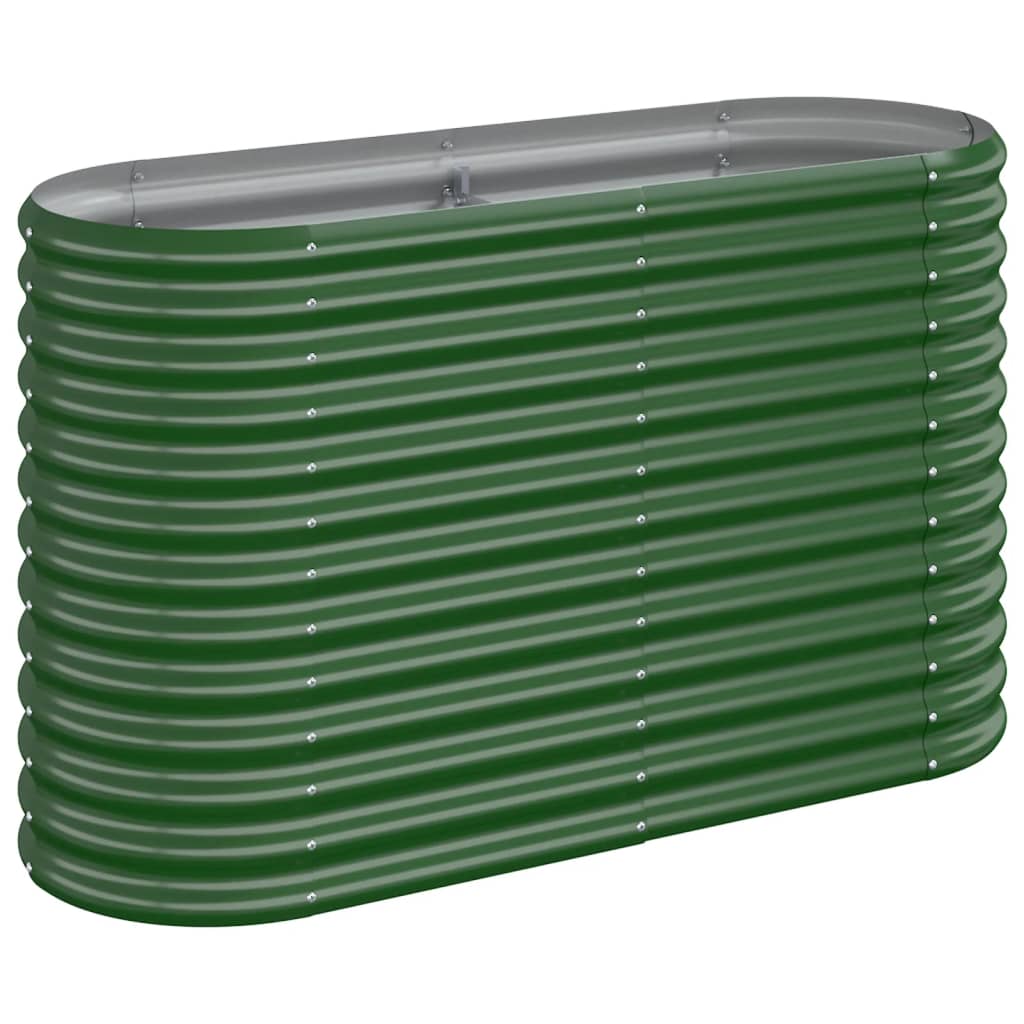 Letto Giardino Acciaio Zincato 114x40x68 cm Verde