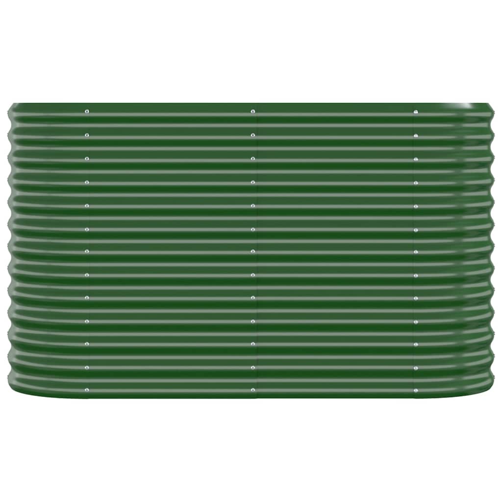 Letto Giardino Acciaio Zincato 114x40x68 cm Verde