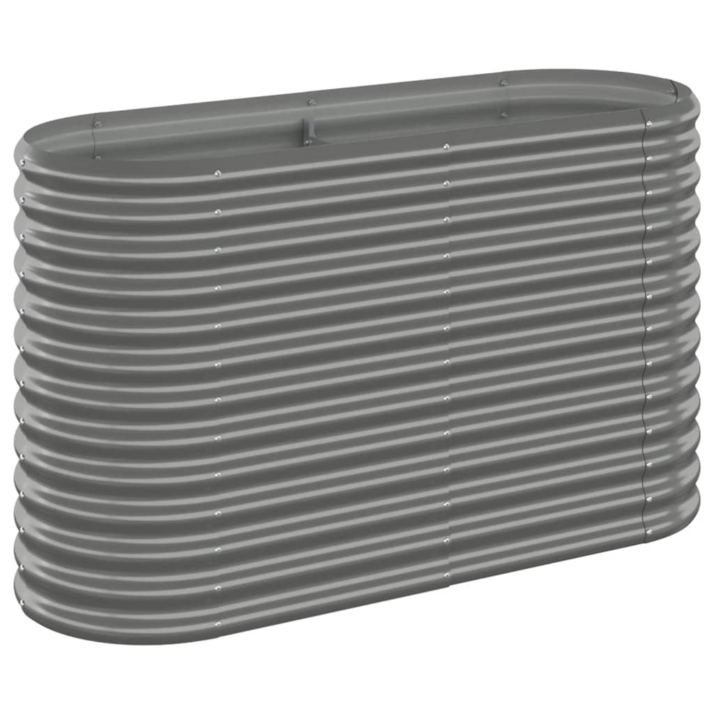 Letto Giardino Acciaio Zincato 114x40x68 cm Grigio