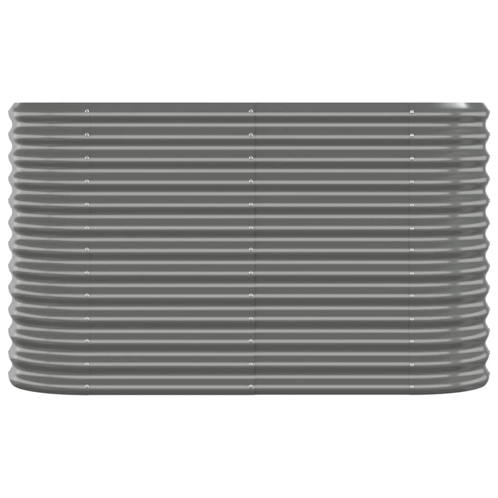 Letto Giardino Acciaio Zincato 114x40x68 cm Grigio
