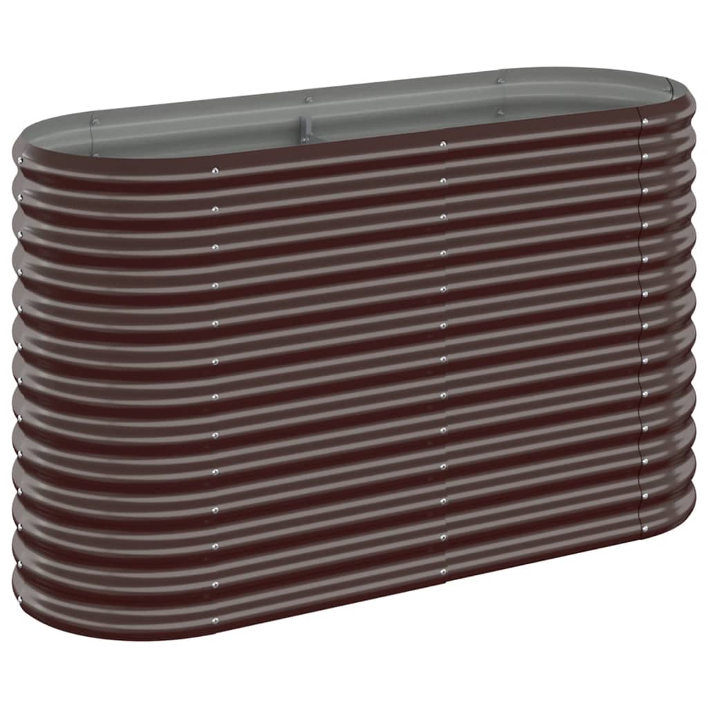 Letto Giardino Acciaio Zincato 114x40x68cm Marrone