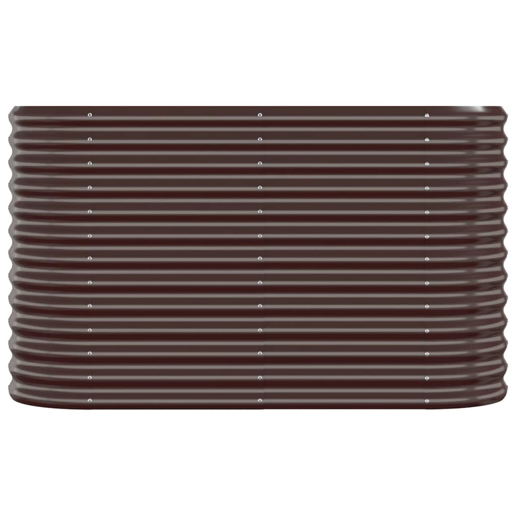 Letto Giardino Acciaio Zincato 114x40x68cm Marrone