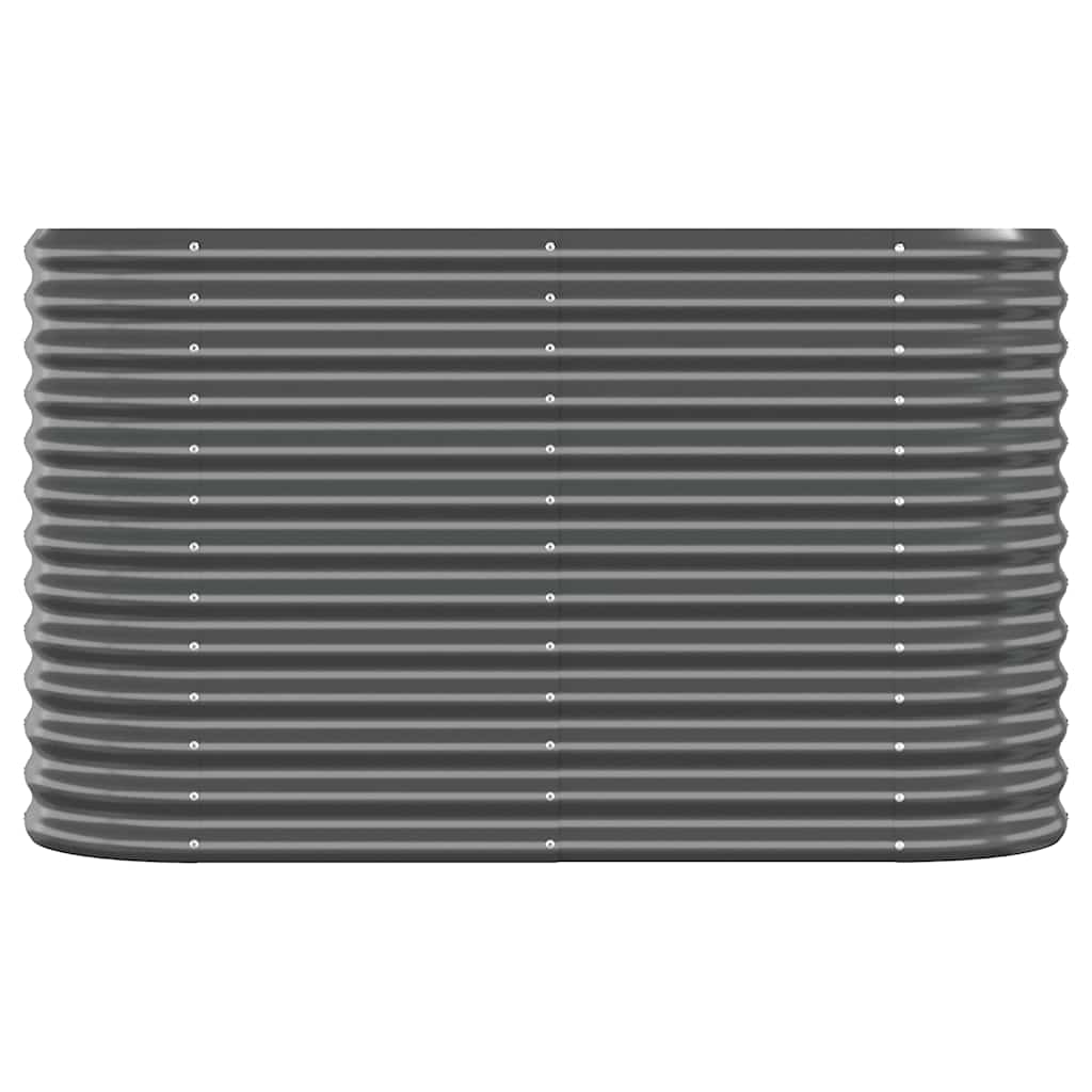 Letto da Giardino in Acciaio Zincato 114x40x68 cm Antracite