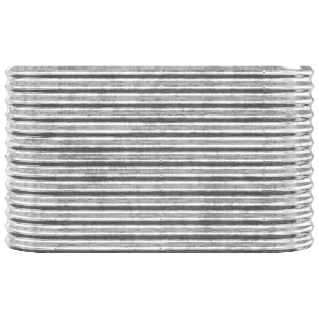 Letto Giardino Acciaio Zincato 114x40x68cm Argento