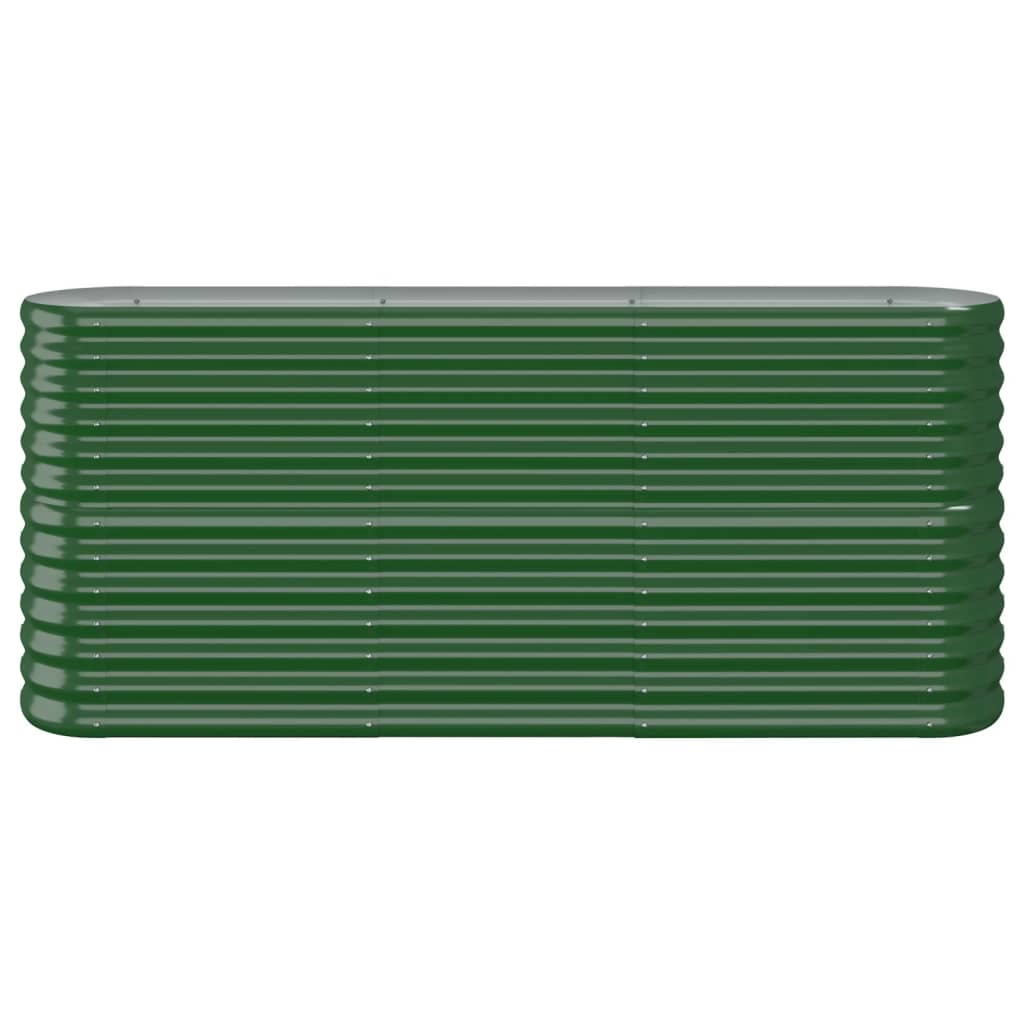 Letto Giardino Acciaio Zincato 152x40x68 cm Verde