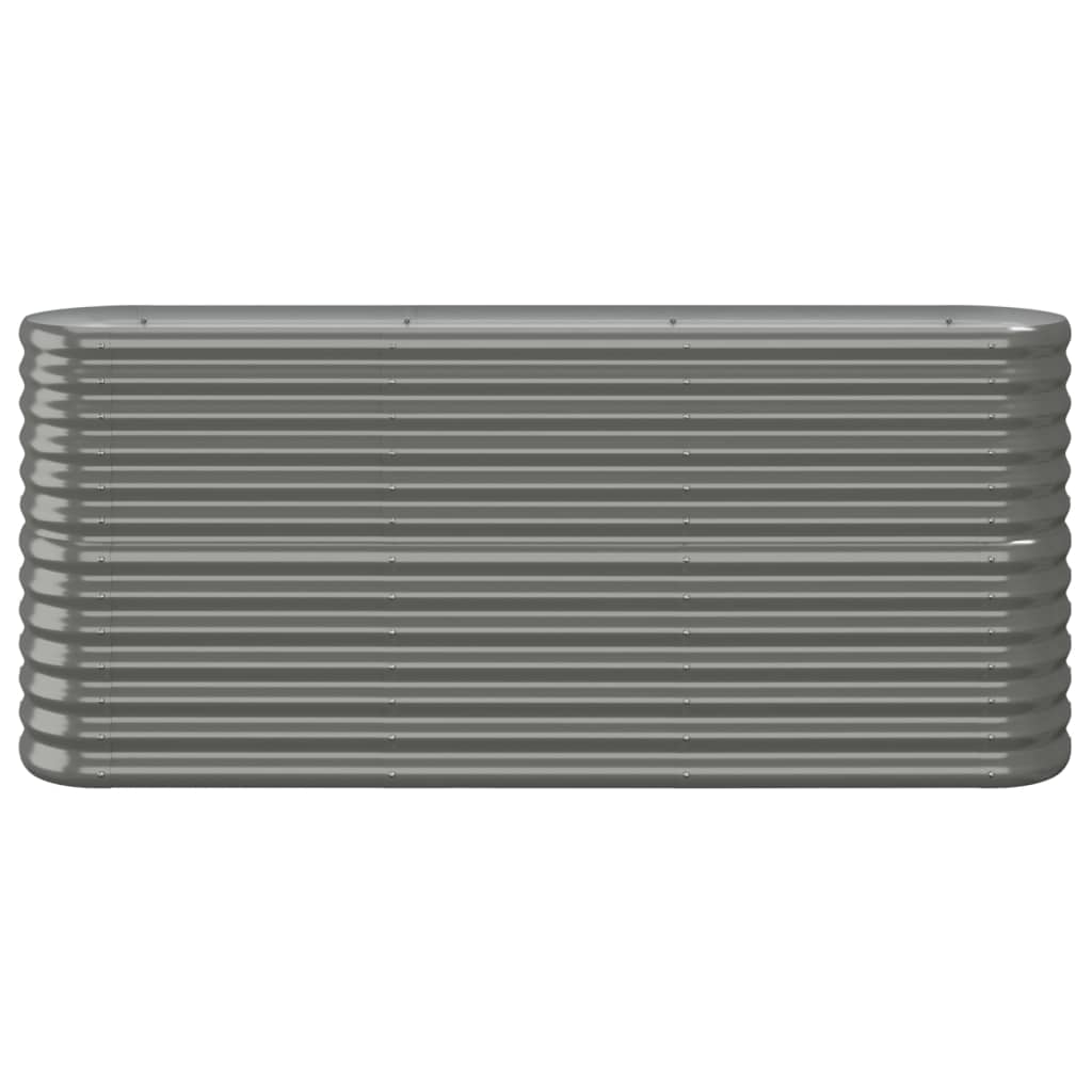 Letto Giardino Acciaio Zincato 152x40x68 cm Grigio