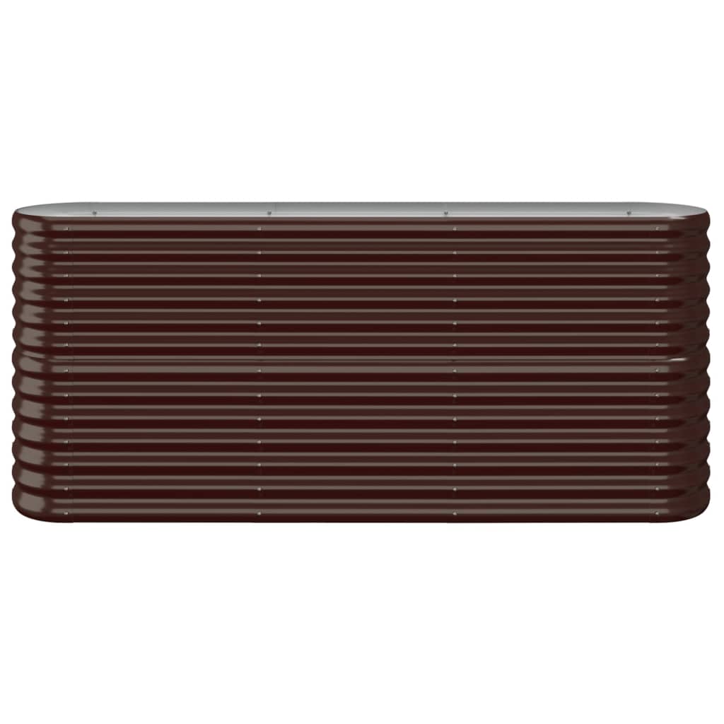 Letto Giardino Acciaio Zincato 152x40x68cm Marrone