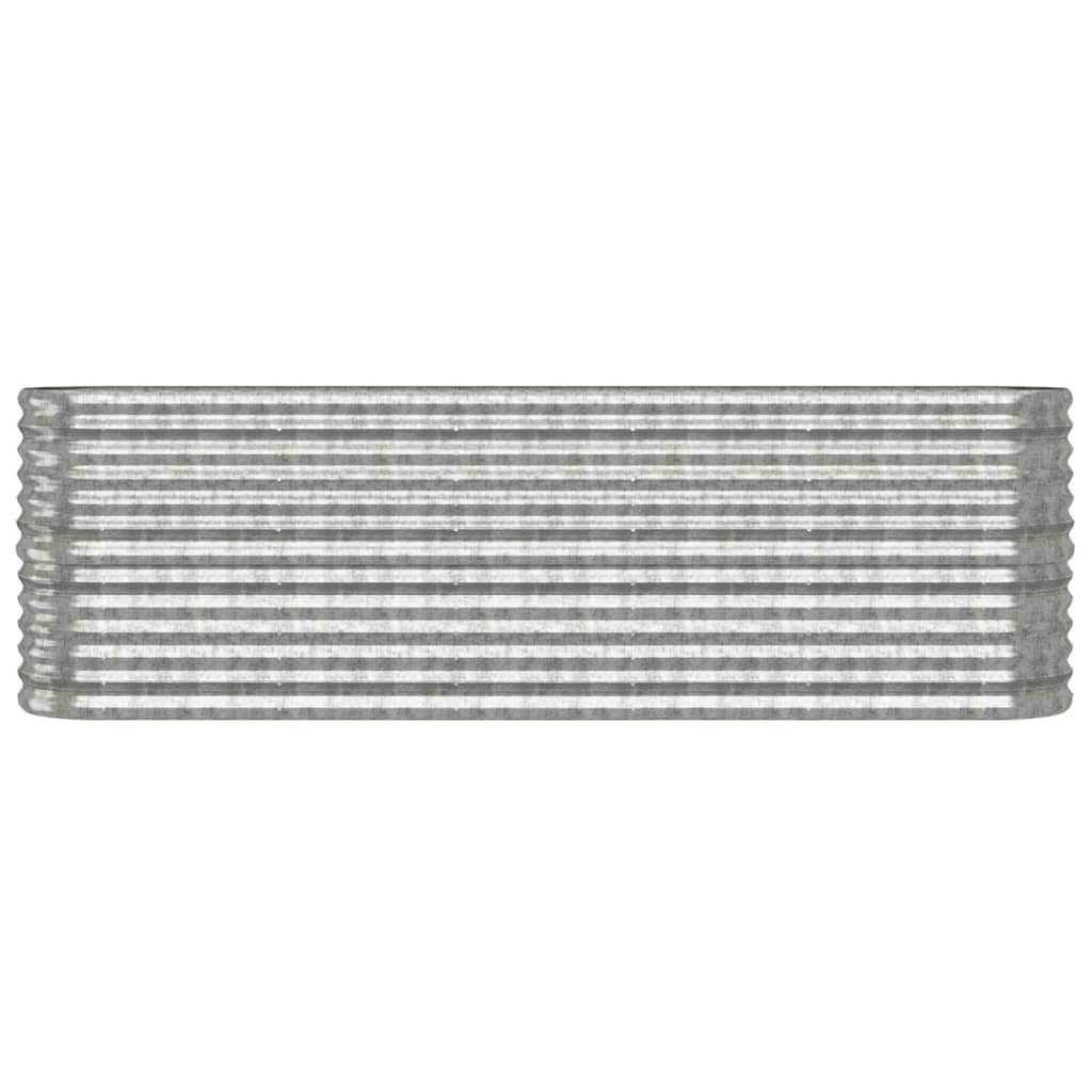 Letto Giardino Acciaio Zincato 224x40x68cm Argento