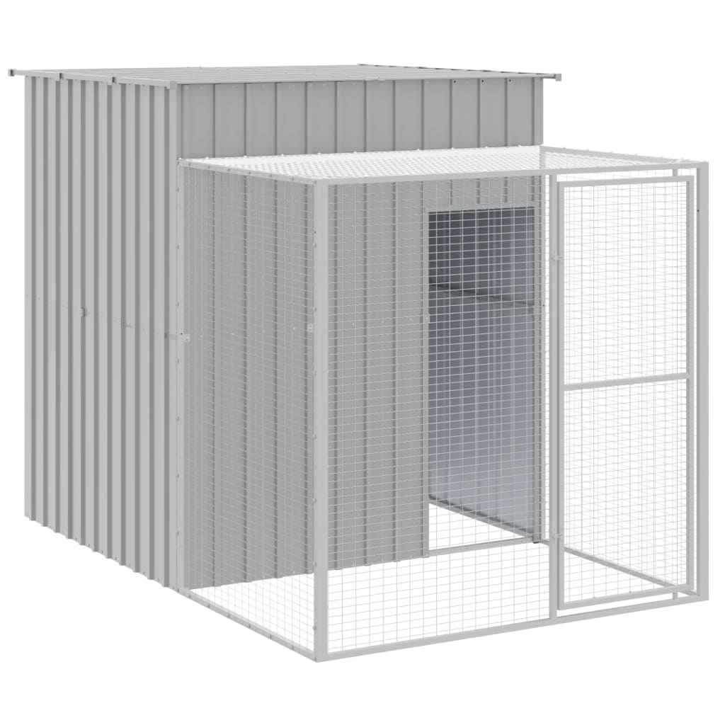 Pollaio Area Corsa Grigio Chiaro 165x1271x181cm Acciaio Zincato